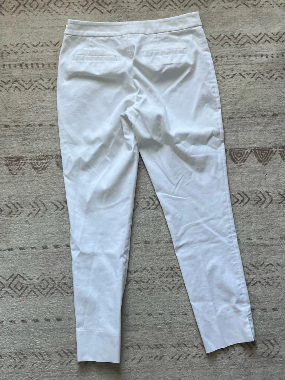 Tory Burch White Straight-Leg Pants size 0